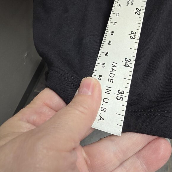 LOFT Outlet Lounge Dress Womens Small Black Long Sleeve A-Line Pockets Stretch - Picture 9 of 9